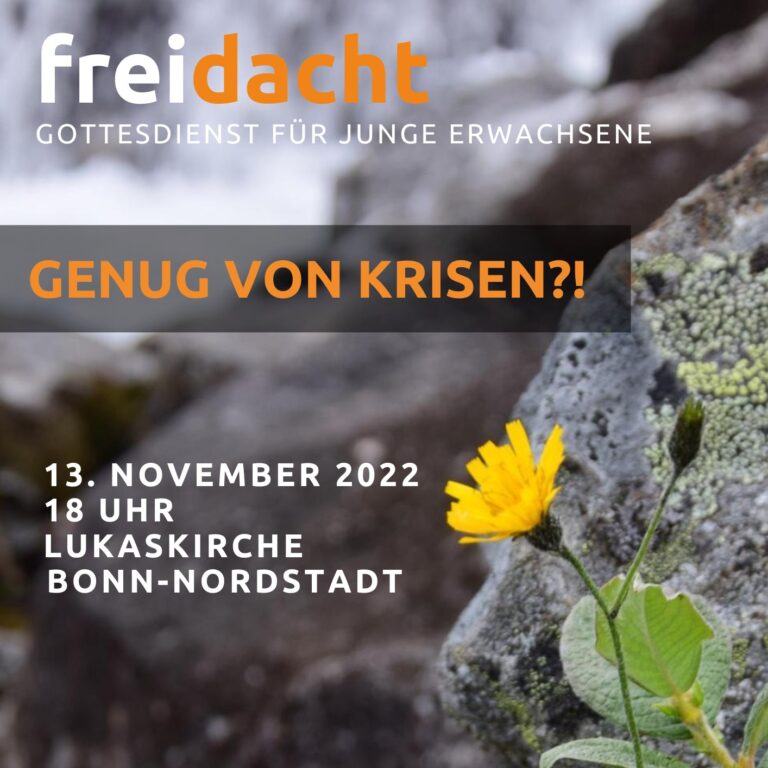 freidacht: Genug von Krisen?!